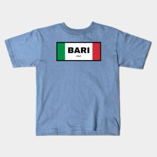 Bari City in Italian Flag Colors Kids T-Shirt